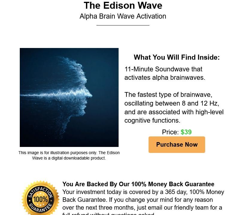 Understanding Product Order Support The Edison Wave Alpha Brain Wave Activation